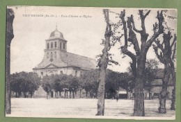 CPA - HAUT RHIN - NEUF BRISACH - PLACE D'ARME ET L'EGLISE - Wibeco - Neuf Brisach