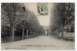 MIREBEAU En POITOU - 86 - Vienne - L'Avenue De La Gare - Mirebeau