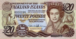 FALKLAND ISLANDS 20 POUNDS 2011 P-15 UNC  [FK221b] - Falkland Islands