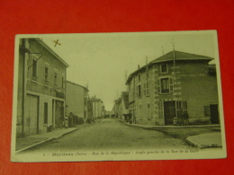 RHONE-4-MEYZIEUX-RUE DE LA REPUBLIQUE ANGLE GAUCHE DE LA RUE DE LA GARE ED BF PARIS ANIMEE - Meyzieu