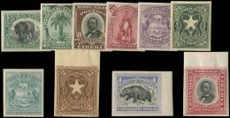 LIBERIA 27/37 : Série De 1892, NON DENTELES, TB, R - Autres & Non Classés