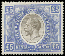 KENYA-OUGANDA 22 : 5£. Bleu Et Noir, TB - Autres & Non Classés