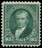 ETATS-UNIS 122 : 5$. Vert, Excellent Centrage Et Fraîcheur, TTB, Certif. W.T. Crowe - Autres & Non Classés