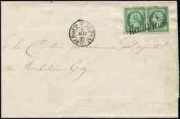 12    5c. Vert, PAIRE Obl. Los. F S. LSC, Càd 6e Diston (F) 3/5/59, TB - Other & Unclassified