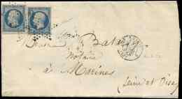 10   25c. Bleu, 2 Ex. Nuances Diff. Obl. ETOILE S. LAC, Càd PARIS 14/3/53, TB - Other & Unclassified