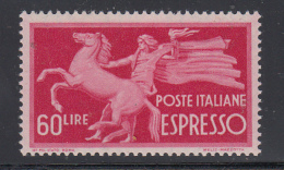 Italia - Espresso 60 Lire ** MNH Filigrana NS - Varietà E Curiosità