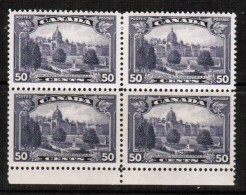 CANADA  Scott # 226** VF MINT NH BLOCK Of 4 - Blocks & Sheetlets