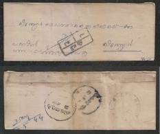 Travancore  May 1944  Unpaid  Postage Due Cover  #  93124  Inde Indien  India - Travancore