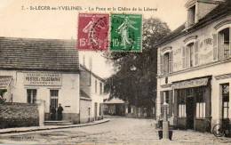 CPA - SAINT-LEGER-en-YVELINES (78)- Arbre - Le Chêne De La Liberté , La Poste Et Le Café De La Mairie En 1926 - St. Leger En Yvelines