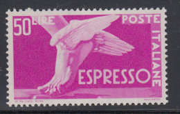 Italia - Espresso 50 Lire ** MNH Filigrana ND - Varietà E Curiosità