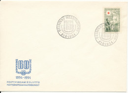 Finland Cover With Special Postmark Posttjänestemannaförbundet 60th Anniversary 21-8-1954 - Covers & Documents