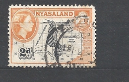 NYASSALAND   1953 Queen Elizabeth II      USED - Nyassaland (1907-1953)