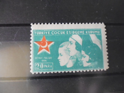 TURQUIE TIMBRE  Yvert N° 177  ** - Charity Stamps