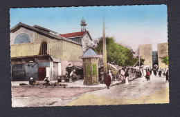 CPSM PF Algerie Tebessa - Marché - Halles   ( Animée COMBIER CIM) - Tebessa