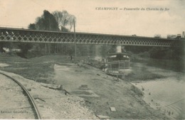 51 - Haute Marne - Champigny - Passerelle Du Chemin De Fer (rare Jamais Vue Sur Delcampe) - Champigny