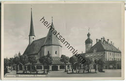 Altötting - Gnadenkapelle - Rathaus - Foto-Ansichtskarte - Altoetting