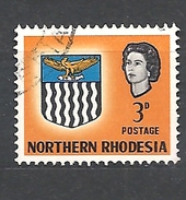 RHODESIA DEL NORD    1963 Coat Of Arms    USED - Northern Rhodesia (...-1963)