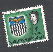 RHODESIA DEL NORD    1963 Coat Of Arms    USED - Northern Rhodesia (...-1963)