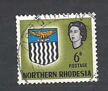 RHODESIA DEL NORD    1963 Coat Of Arms    USED - Northern Rhodesia (...-1963)