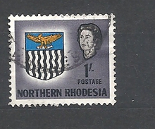 RHODESIA DEL NORD    1963 Coat Of Arms    USED - Rhodésie Du Nord (...-1963)