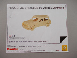 - Maquette En Bois: Renault 5 Turbo - - Carros