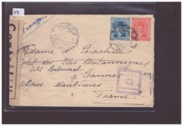 EGYPTE - LETTRE CENSUREE POUR LA FRANCE - TB - Covers & Documents