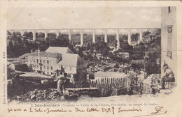 L'Isle- Jourdain / Vallée De La Vienne , Rive Droite ,en Amont Du Viaduc Circulée Timbrée 1903 - L'Isle Jourdain