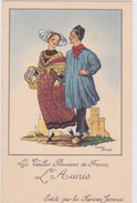 Illustration Les Vieilles Provinces De France Jean Droit L Aunis Farines Jammet Costumes Traditionnels - Droit