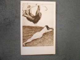 CPA Illustrateur Richard Müller " Femme Se Reposant " " Resting " Bon état Femme Nue Nude - Mueller, Richard