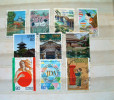 Japan 2000 - 2001 Cranes Birds Bridge Comics Girl Temple Italy Botticelli (?) Mailbox - Neufs