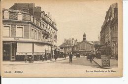 ARRAS   La Rue Gambetta Et La Gare - Arras