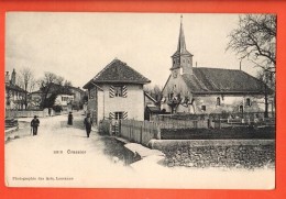 PRA-08  Crassier Douane Et Eglise, ANIME. Précurseur. Non Circulé - Crassier