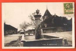 PRA-09  Genolier, Village Et Fontaine. Affranchissement Frontal  En 1926 - Genolier