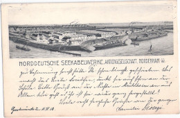 GEESTEMÜNDE Bremerhaven Firma Norddeutsche Seekabelwerke AG Nordenham 14.11.1908 Gelaufen - Bremerhaven
