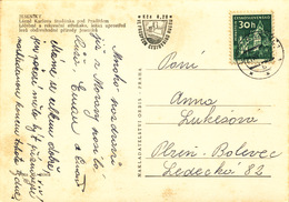 L1612 - Czechoslovakia (1961) Lipova - Lazne 1 (= Lipova Spa) (postcard: Jeseniky, Spa Karlova Studanka); Tariff: 30 H - Bäderwesen