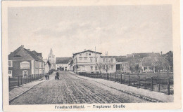 FRIEDLAND Mecklenburg Treptower Straße Belebt Schützenhaus Restaurant Cafe Ungelaufen - Neubrandenburg