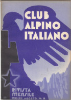 CLUB ALPINO ITALIANO -     Agosto 1935   (80810) - Prime Edizioni