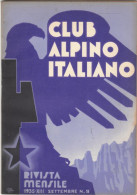 CLUB ALPINO ITALIANO -     Settembre 1935   (80810) - Premières éditions