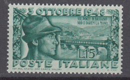 Italia - 1948 - Ricostruzione Ponte Degli Alpini ** - 1946-60: Mint/hinged