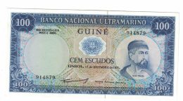 Portugese Guine (now Gunea-Bissau) #45 100 Escudos 1971 Issue Banknote Currency - Guinee-Bissau