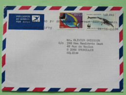 South Africa 2006 Cover Sea Point To Belgium - Fish - Whale - WWF Panda - Lettres & Documents