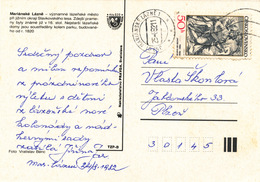 L1727 - Czechoslovakia (1982) 353 01 Marianske Lazne 1 (postcard: Marianske Spa); Tariff. 50 H (stamp: Jacob De Gheyn) - Grabados