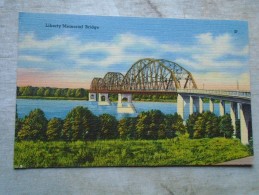 D143477 Liberty Memorial Bridge Spanning Missouri River On U.S. Highway 10 Between Bismark And Mandan, North Dakota ND - Bismark