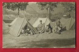 FJG-07  Région Bex, Groupes De Militaires Dans Leur Tente.Manoeuvres Du 1er Corps Détachement De St.-Maurice.Cachet 1911 - Bex