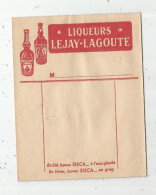 Carnet , Facturettes , Liqueurs LEJAY - LAGOUTE , Sisca , Frais Fr : 1.55€ - Drogisterij & Parfum