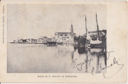 PELLESTRINA - VENEZIA - SALUTI DA S.ANTONIO - CARTOLINA VIAGGIATA NEL 1905 - - Venezia (Venice)