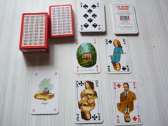 LES GRANDS ECRIVAINS -  Jeu De 52 Cartes + 2 Jokers-  - Cartes Dos Rouge - Réalisé Pour  Le Grand Livre Du Mois - - Cartes à Jouer Classiques