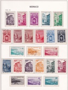 Monaco - Collection Vendue Page Par Page - Timbres Oblitérés/neufs * Avec Charnière - Used Stamps