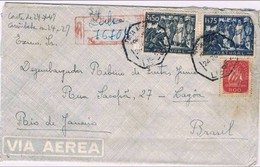 Portugal, 1947, Correio Aéreo Lisboa-Rio De Janeiro - Gebraucht