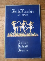 Ancien Carton Plublicitaire Original De 1960 - Parfumerie G. CORYN à BRUXELLES - Parfum FOLLE FLAMBEE - Plaques En Carton